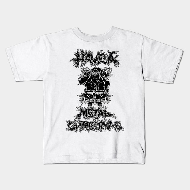 Have a metal christmas Kids T-Shirt by Graffitidesigner